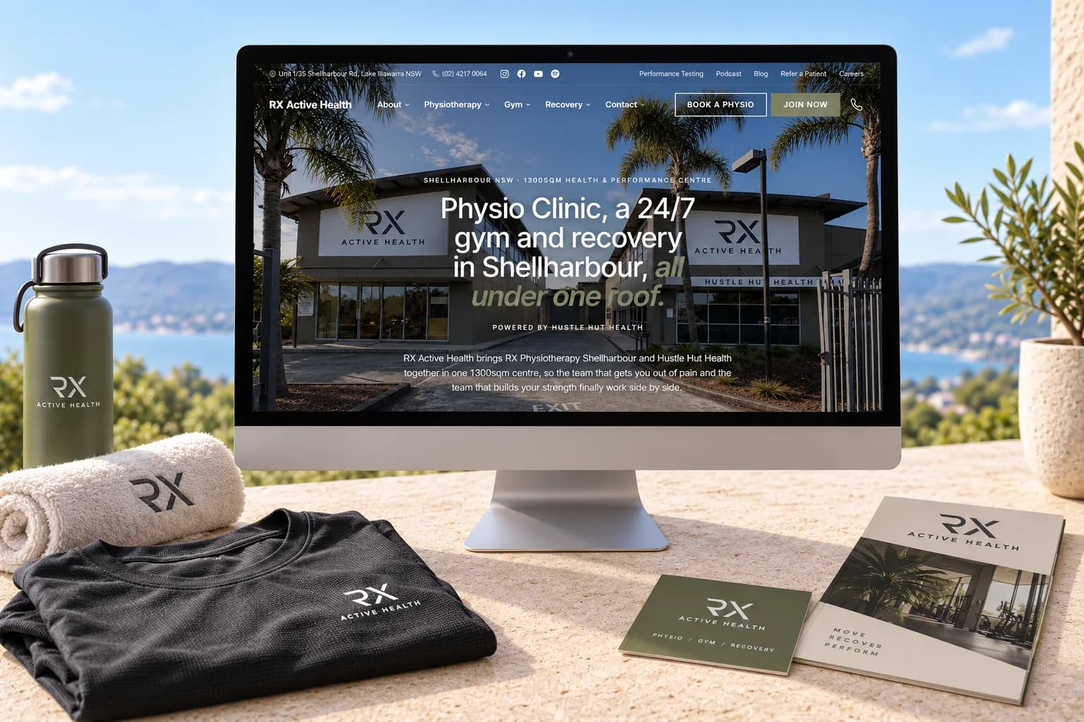 RX Active Health website and brand presentation